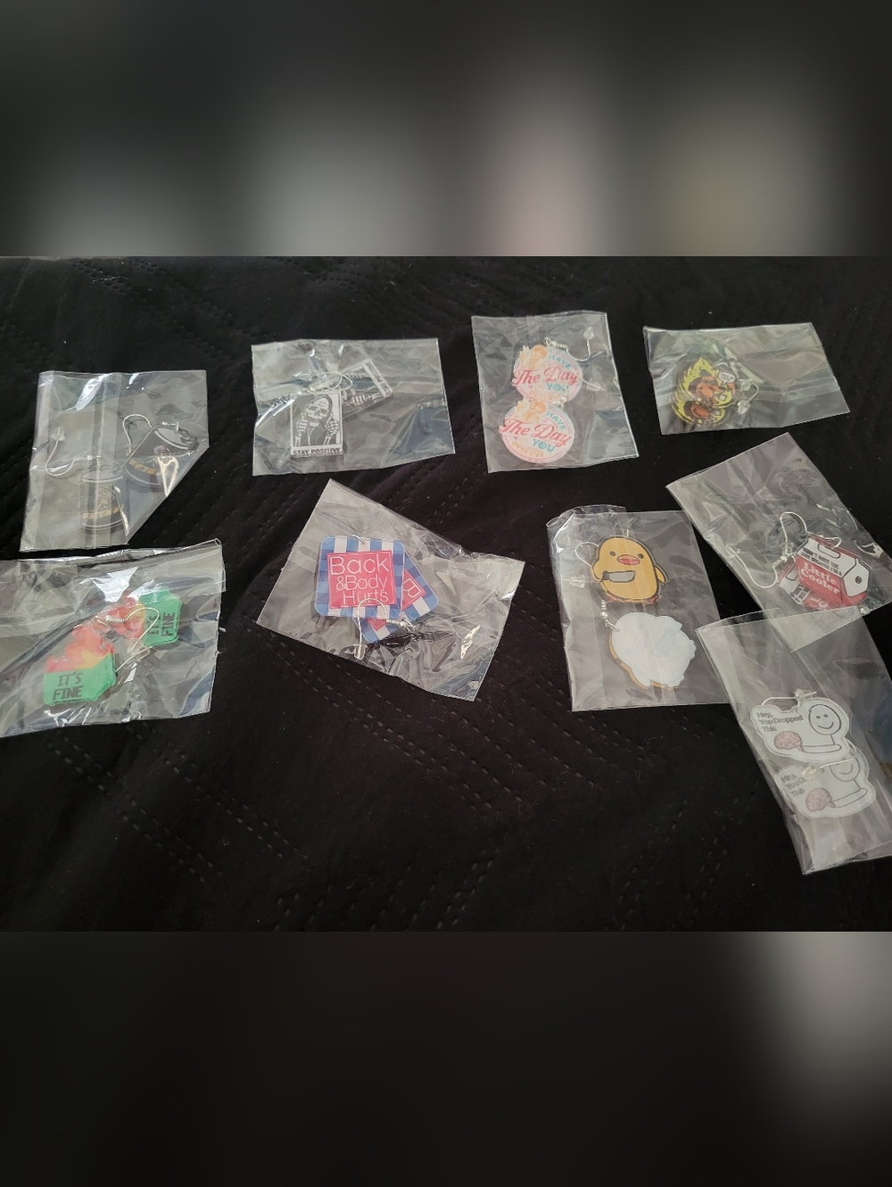 Bundle of 9 Funny Acrylic Earrings